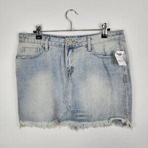 NWT Refuge Denim Mini Skirt M
